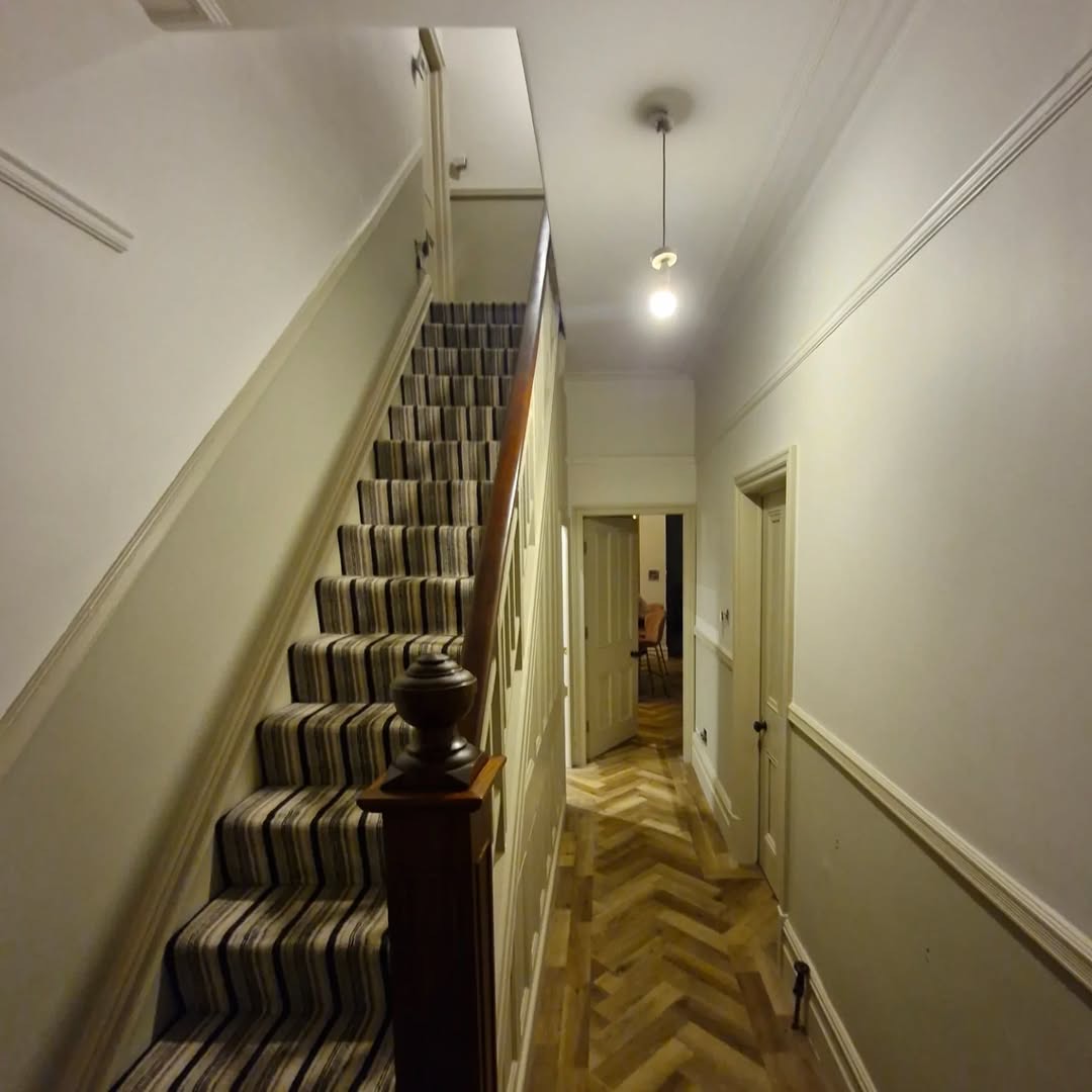 Hallway with staircase